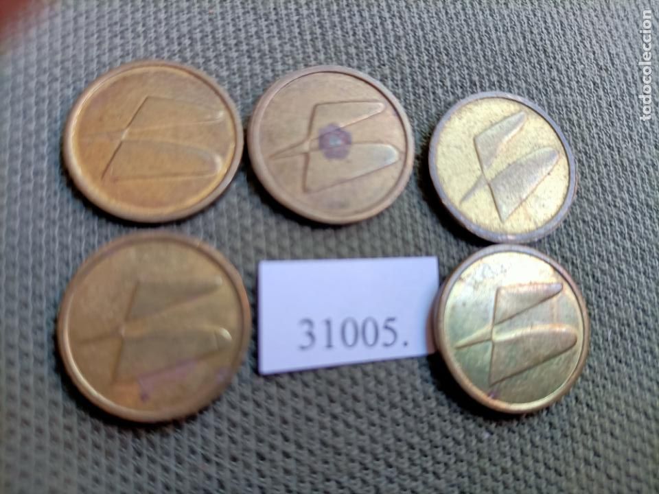 Monete locali: lote de fichas Banesto, token, jet&oacute;n