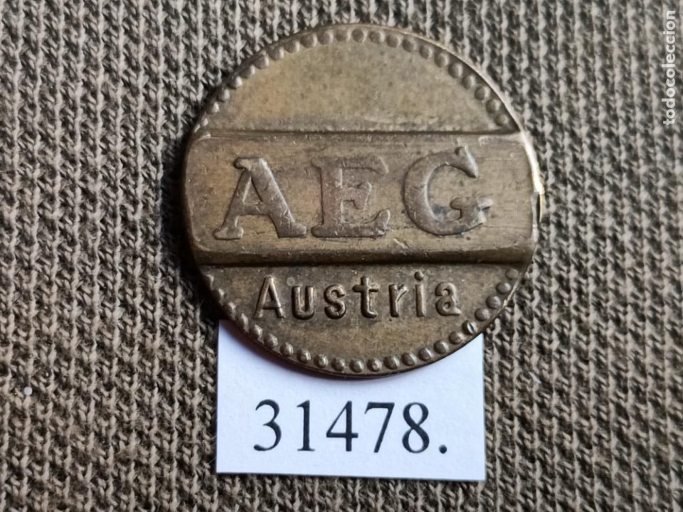 Monedas locales: Ficha autolavado, AEG Austria , token, jeton - Foto 1