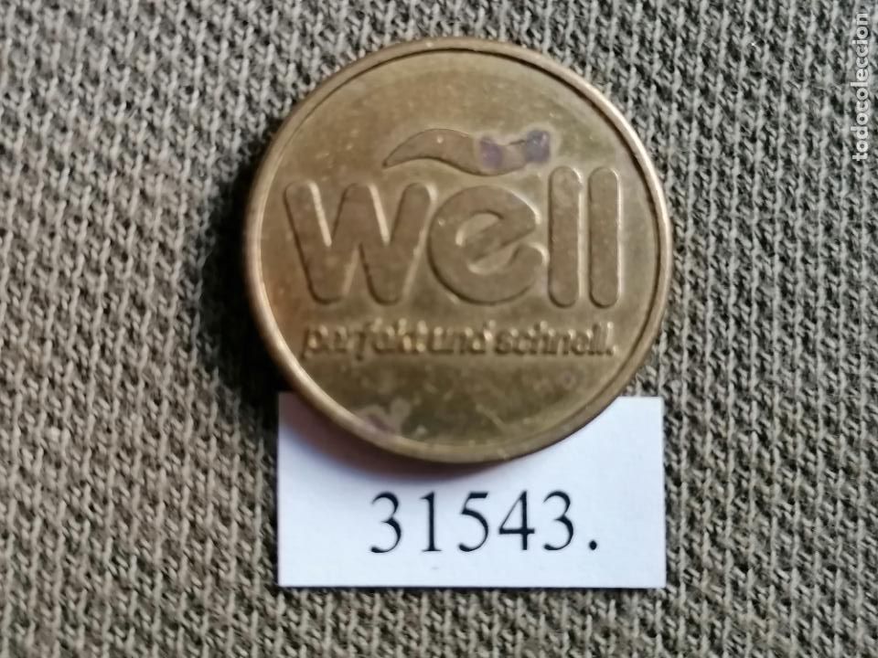 Monedas locales: Ficha autolavado, well, token, Jeton - Foto 1