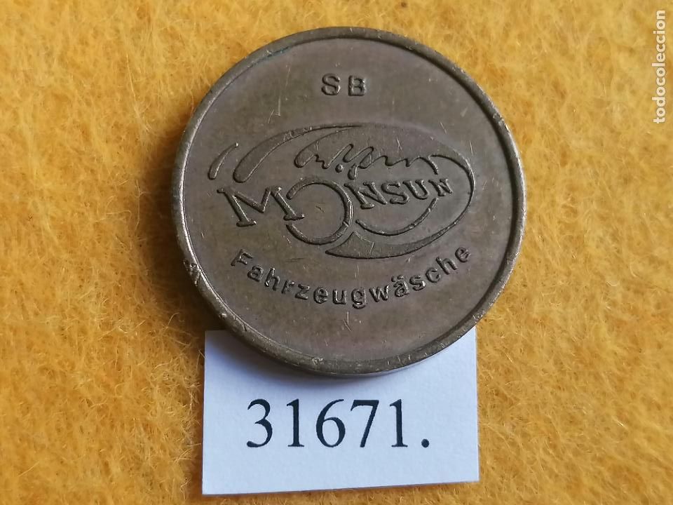 Monedas locales: Ficha autolavado, token, jeton - Foto 1