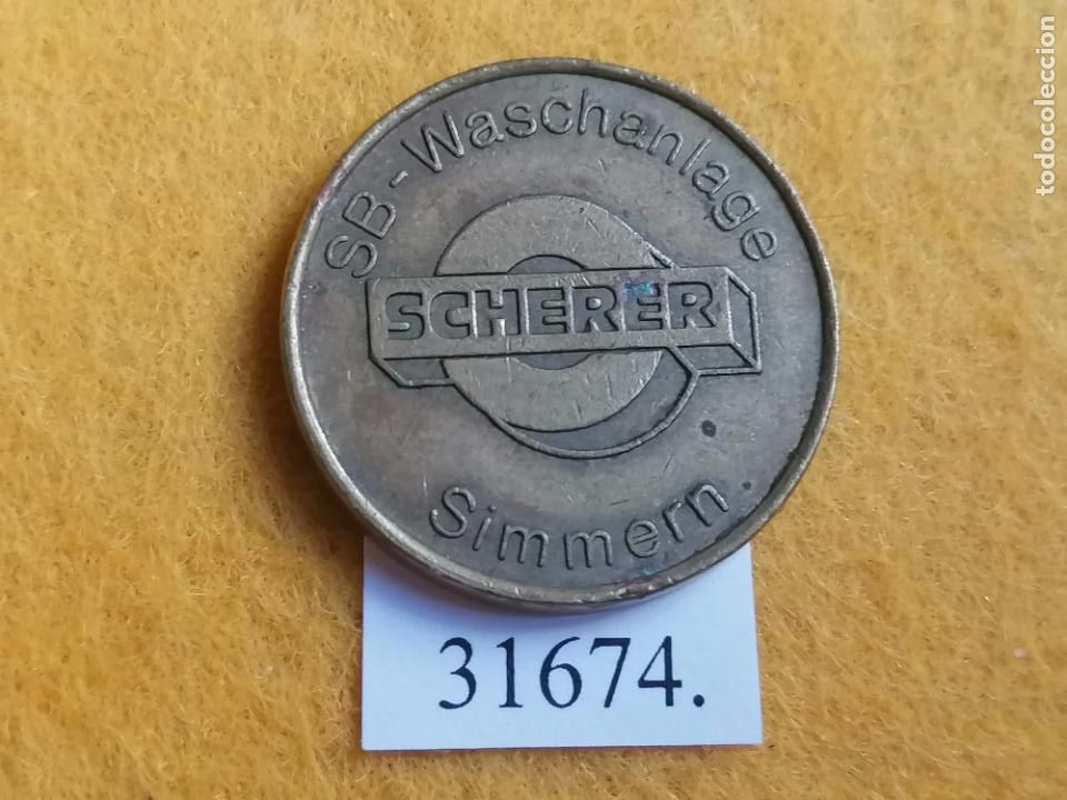 Monedas locales: Ficha autolavado, token, jeton - Foto 1