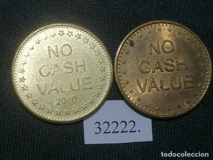 Monedas locales: Lote 2 fichas, token, jet&oacute;n - Foto 2