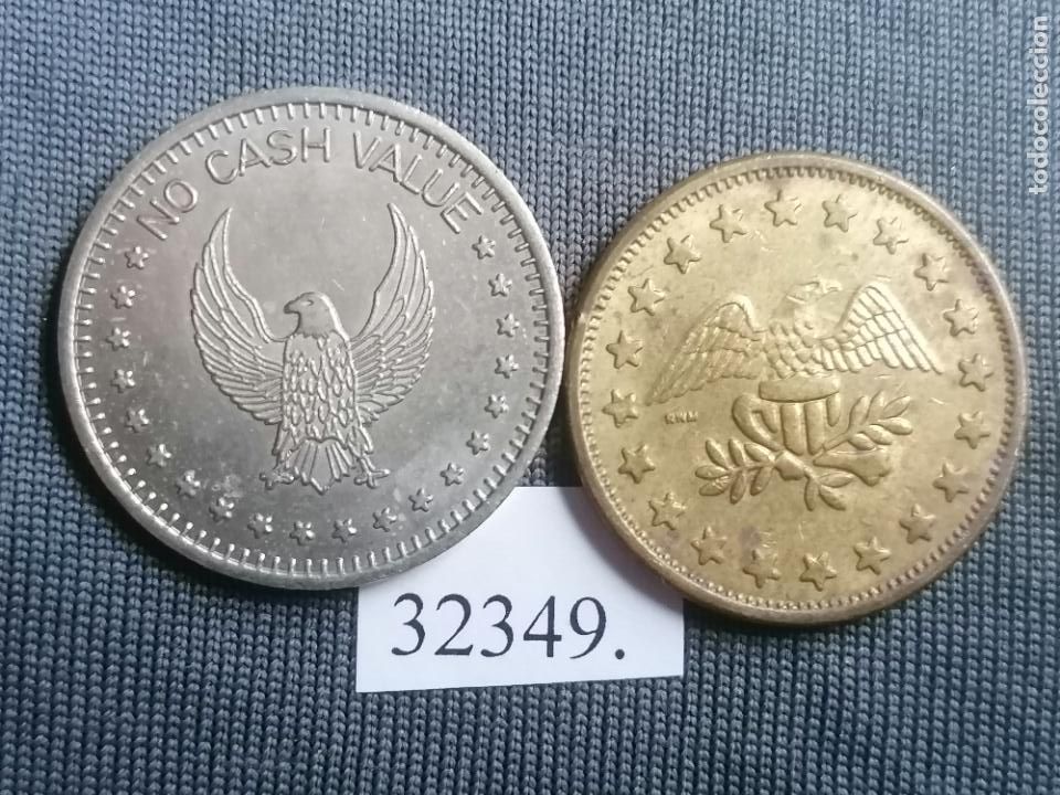 Monnaies locales: Lote 2 fichas , token, jeton, 32349