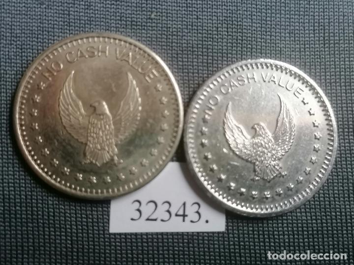 Monedas locales: Lote 2 fichas , token, jeton - Foto 1