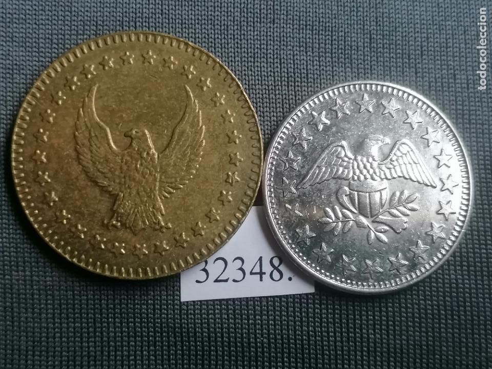 Monedas locales: Lote 2 fichas , token, jeton - Foto 1