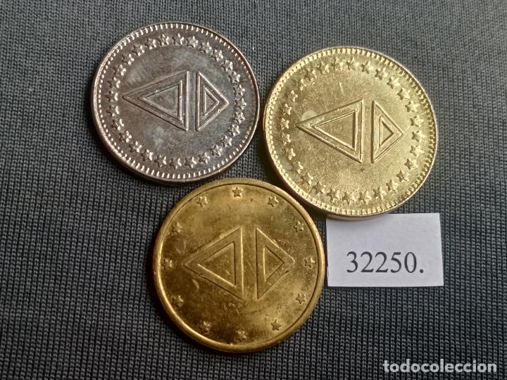 Monedas locales: Lote 3 fichas , token, jeton - Foto 1