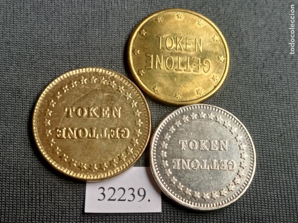 Monedas locales: Lote 3 fichas , token, jeton - Foto 2
