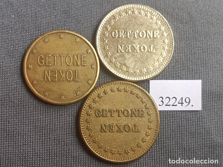 Monedas locales: Lote 3 fichas , token, jeton - Foto 2
