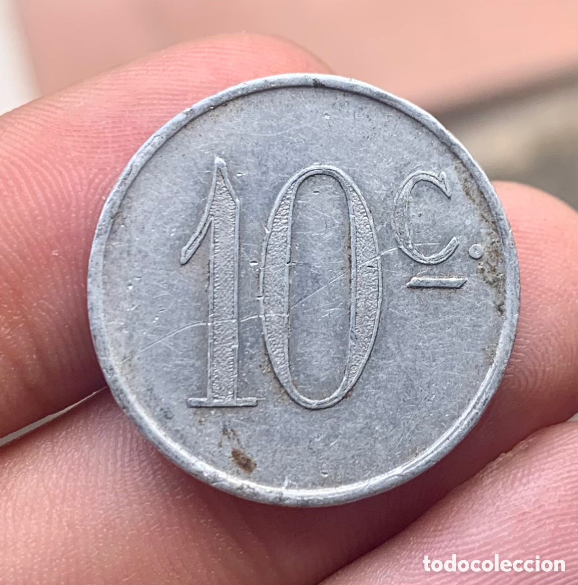 Monedas locales: Ficha 10 Centimos Autobuses Roca. Barcelona - Foto 2