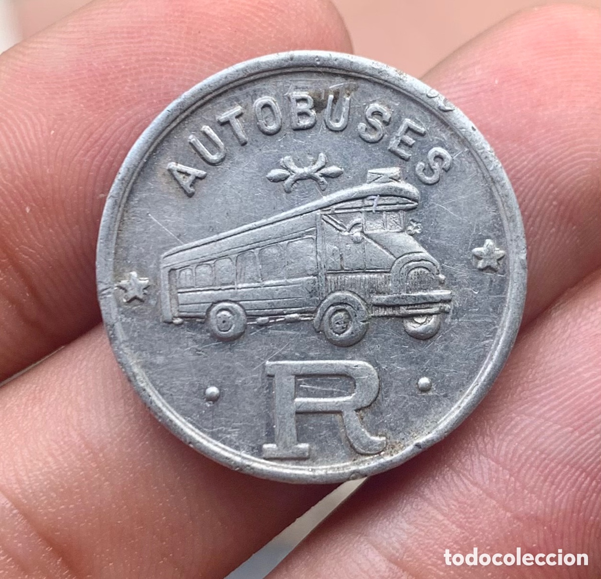 Monedas locales: Ficha 10 Centimos Autobuses Roca. Barcelona - Foto 1