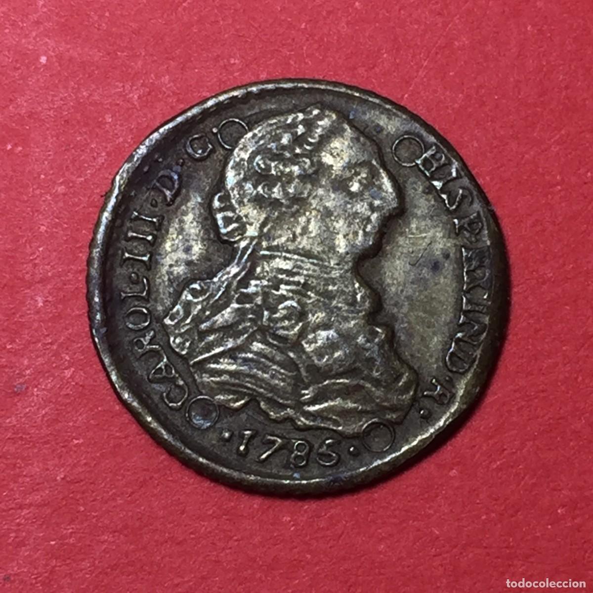 Monedas locales: MONEDA JETON 50 CENTIMOS CARLOS III 1785 - Foto 1