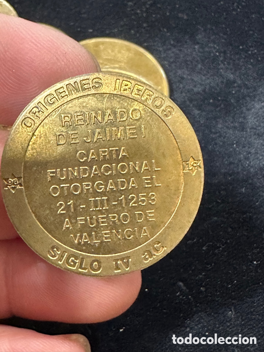Monedas locales: Lote de jetones de valencia - Foto 13