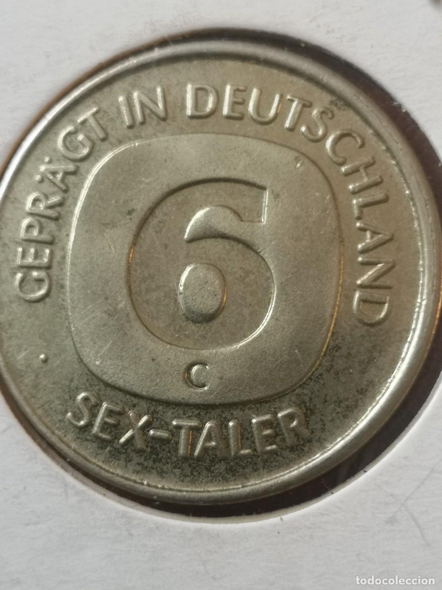 Monedas locales: Ficha sex taler - Foto 3