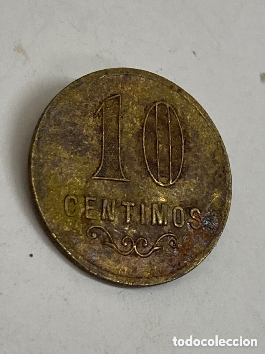 Monedas locales: Ficha 10 c&eacute;ntimos L15 - Foto 1
