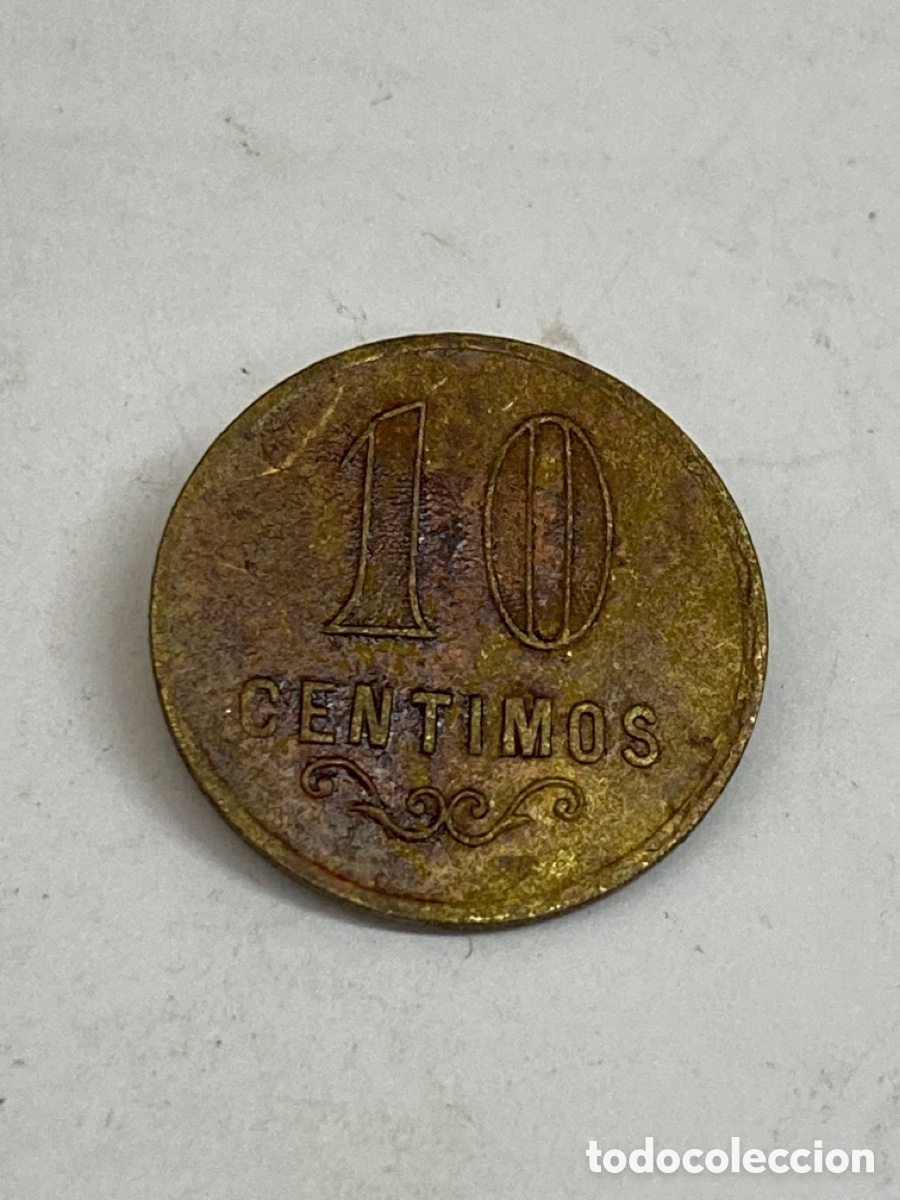 Monedas locales: Ficha de 10 c&eacute;ntimos L15 - Foto 1