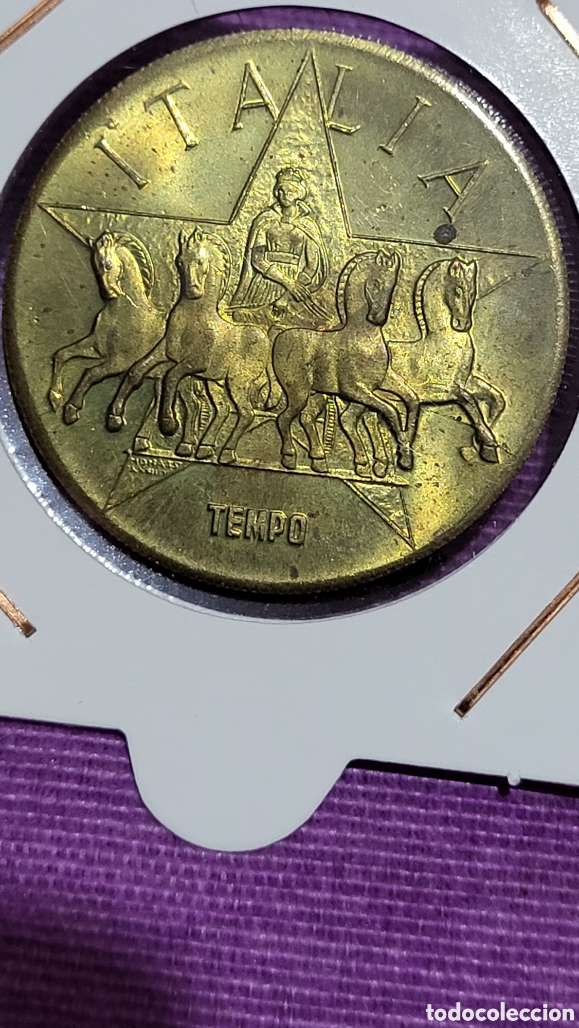Monedas locales: Ficha token Sicilia ltalia - Foto 1