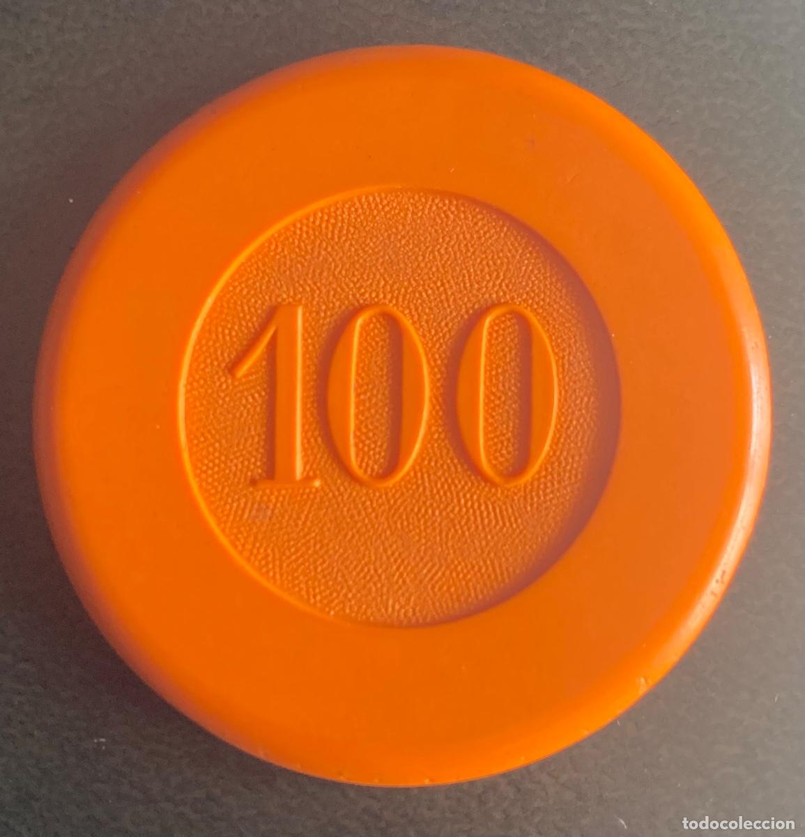 Monedas locales: Ficha de casino. 100 pesetas - Foto 2