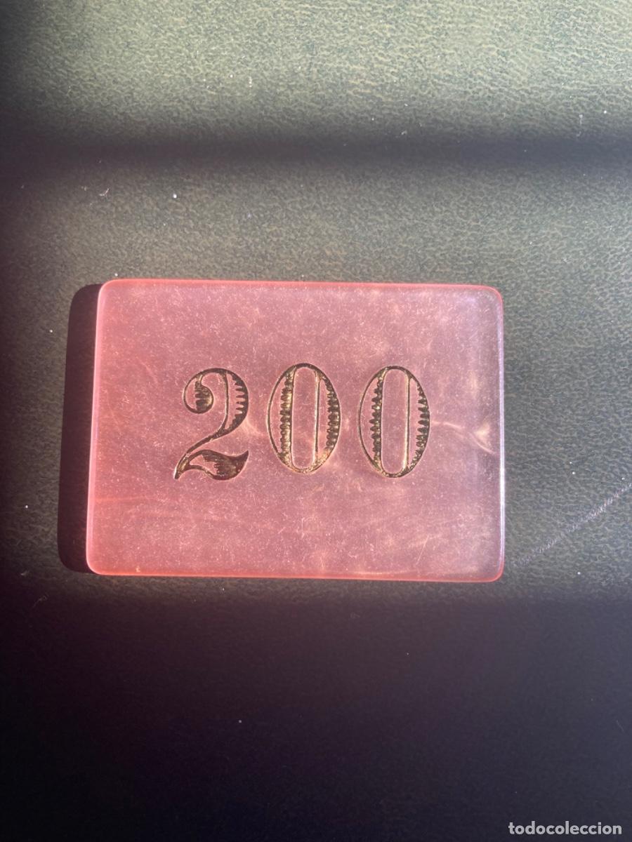 Monedas locales: Ficha de casino. 200 pesetas - Foto 1