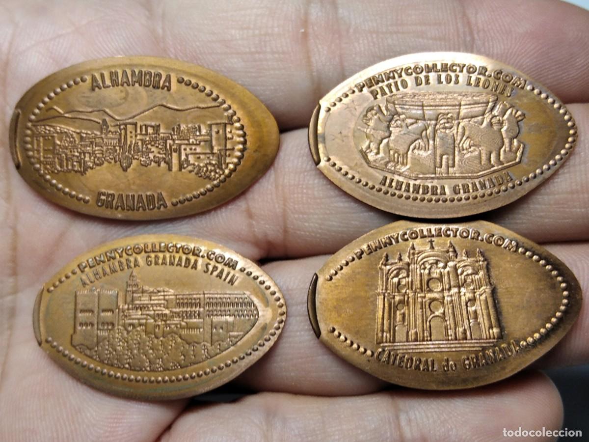 Monedas locales: ZC - GRANADA - 4 MONEDAS ELONGADAS - Foto 1
