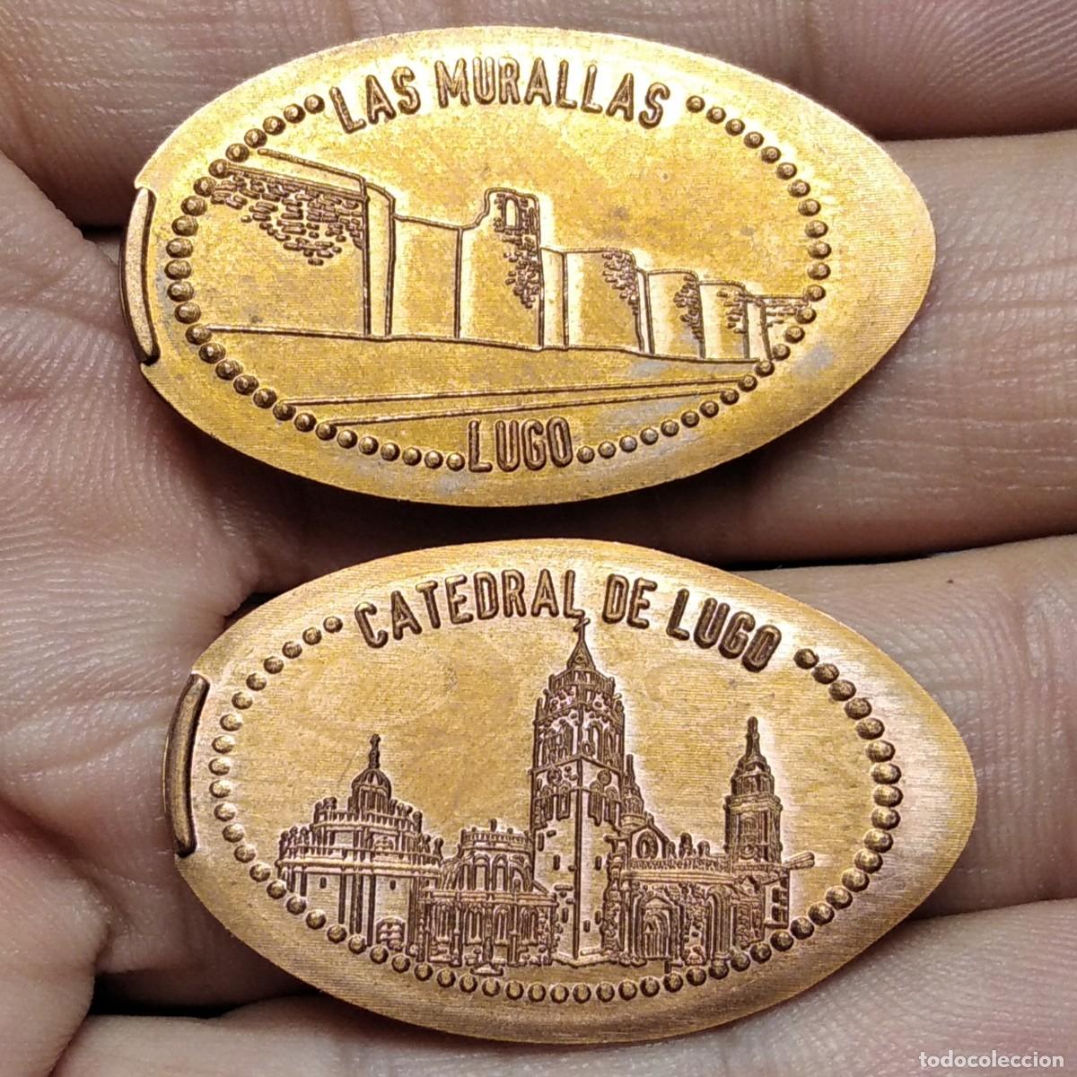 Monedas locales: ZC - LUGO - 2 MONEDAS ELONGADAS - Foto 1