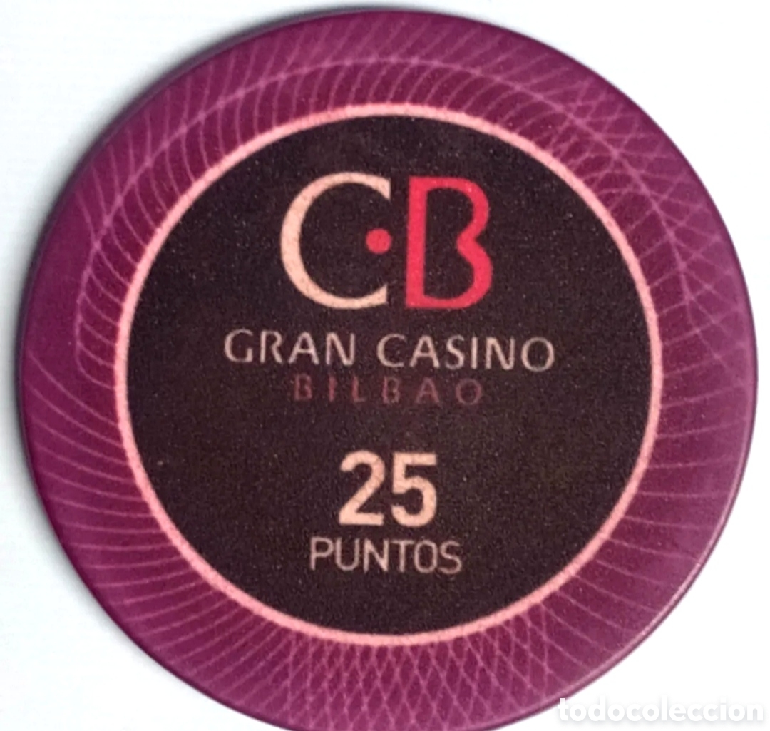 Monete locali: FICHA GRAN CASINO-CB- BILBAO.25 PTS.-40 MM-.