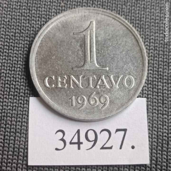 Monedas locales: Brasil 1 c&eacute;ntimo 1969, centavo - Foto 1