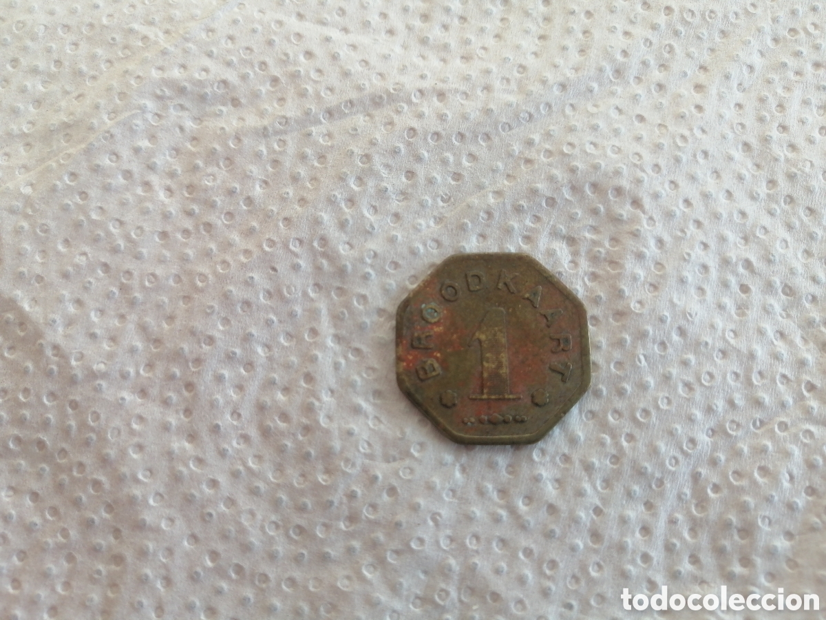 Monedas locales: Ficha de B&eacute;lgica 1880 - Foto 2
