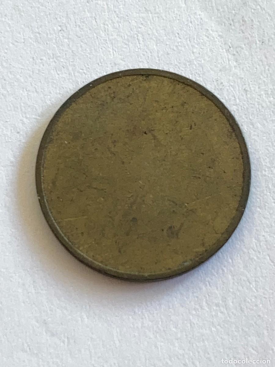 Monedas locales: Ficha antigua con valor 6 o 9 - Foto 2