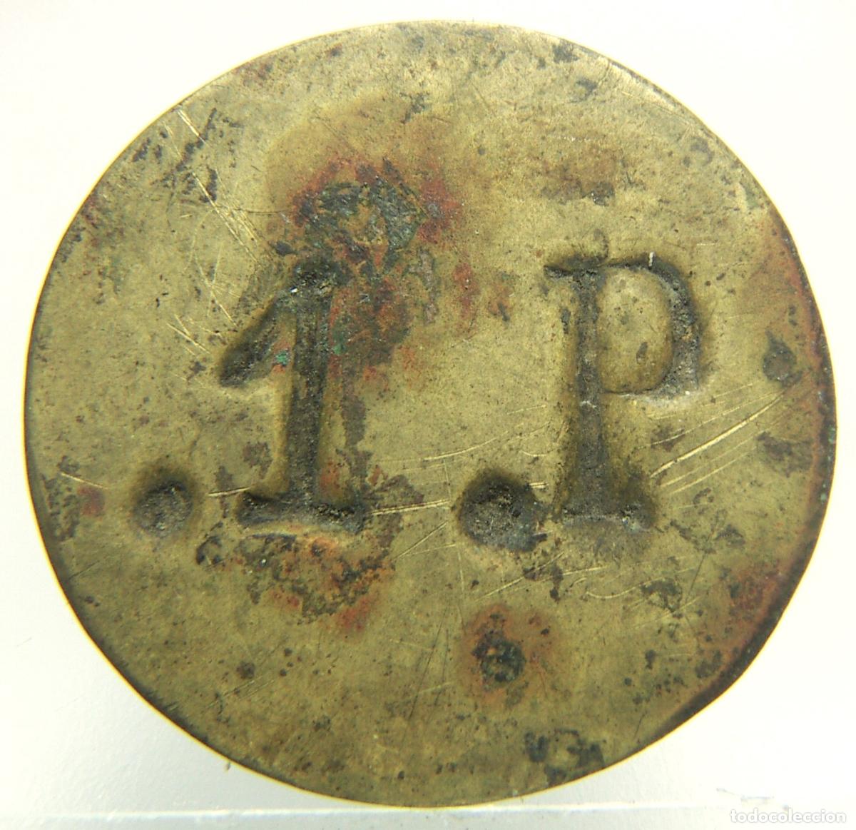 Monedas locales: FICHA 1.P. mide 2,9 cm - Foto 1