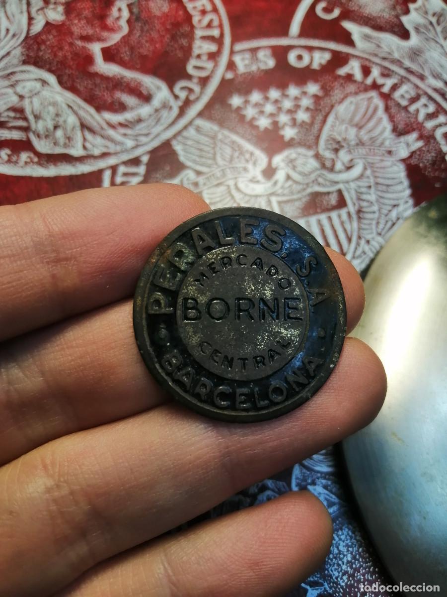 Monedas locales: PERALES - MERCADO BORNE - FICHA - - Foto 1