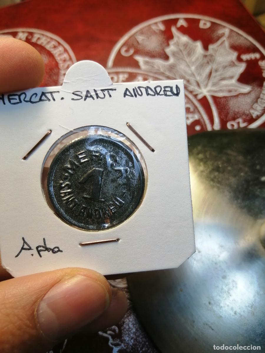 Monedas locales: MERCAT SANT ANDREU 1 PESETA - Foto 1