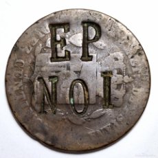 Monedas locales: ⚜️ AV879. RESELLO ¿POLÍTICO? EP NOI SOBRE UNA MONEDA DE 10 CÉNTIMOS 1877