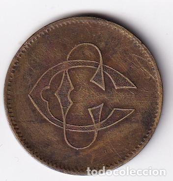 Monedas locales: FICHA DE 10 CENTIMOS CON LAS LETRAS CC (MONEDA) - Foto 2