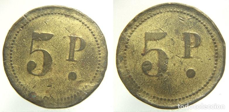 Monedas locales: FICHA VALOR 5 P 2,8 cm - Foto 1