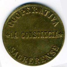 Monete locali: XS- BARCELONA COOPERATIVA LA CONSTANCIA SAGRERENSE 10 CTS EBC+