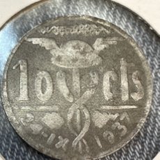Monete locali: 10 CT AYUNTAMIENTO OLOT 1937