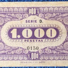Monedas locales: ANTIGUA FICHA DE 1000 - GRAN CASINO KURSAAL - SAN SEBASTIÁN