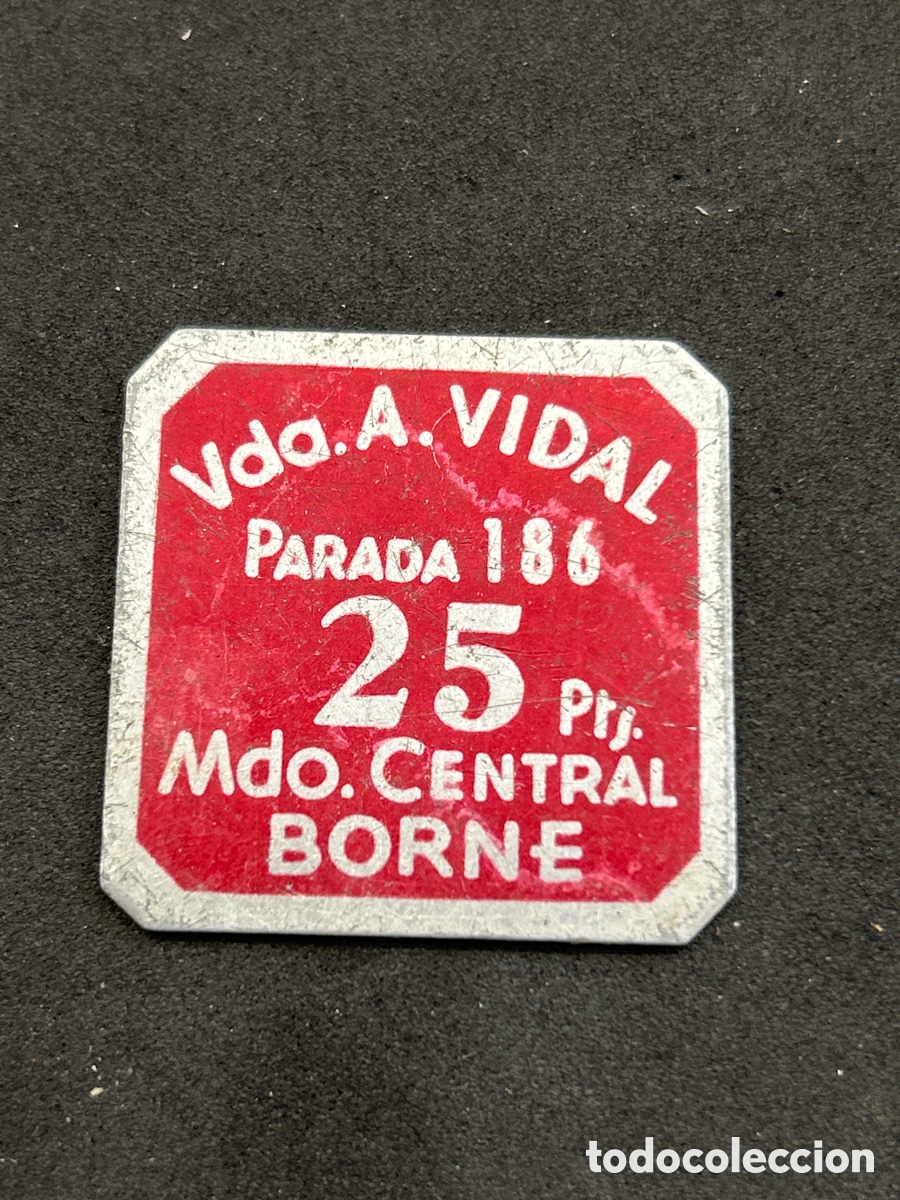 Monedas locales: Ficha Vda A.vidal, Mdo.Borne - Foto 1