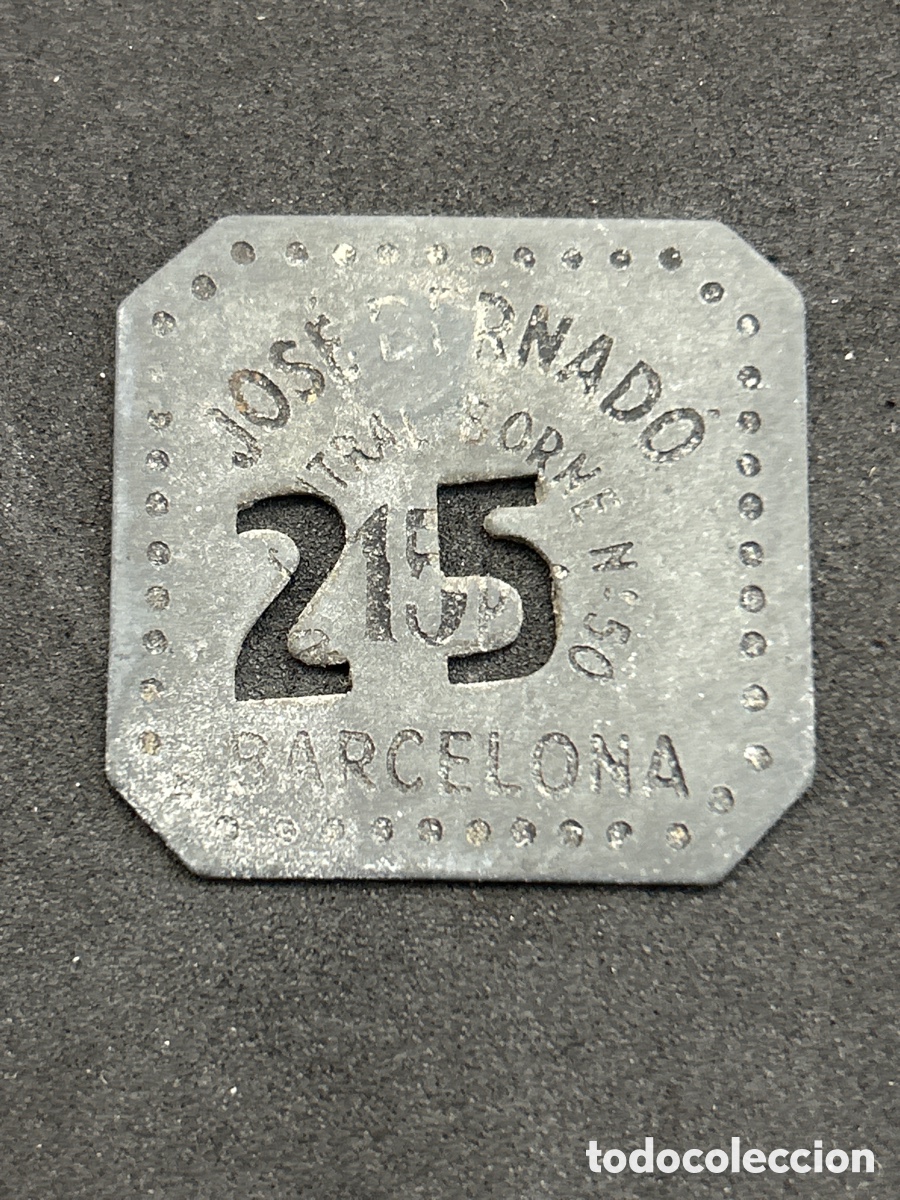 Monedas locales: Ficha Jos&eacute; bernado Barcelona - Foto 1