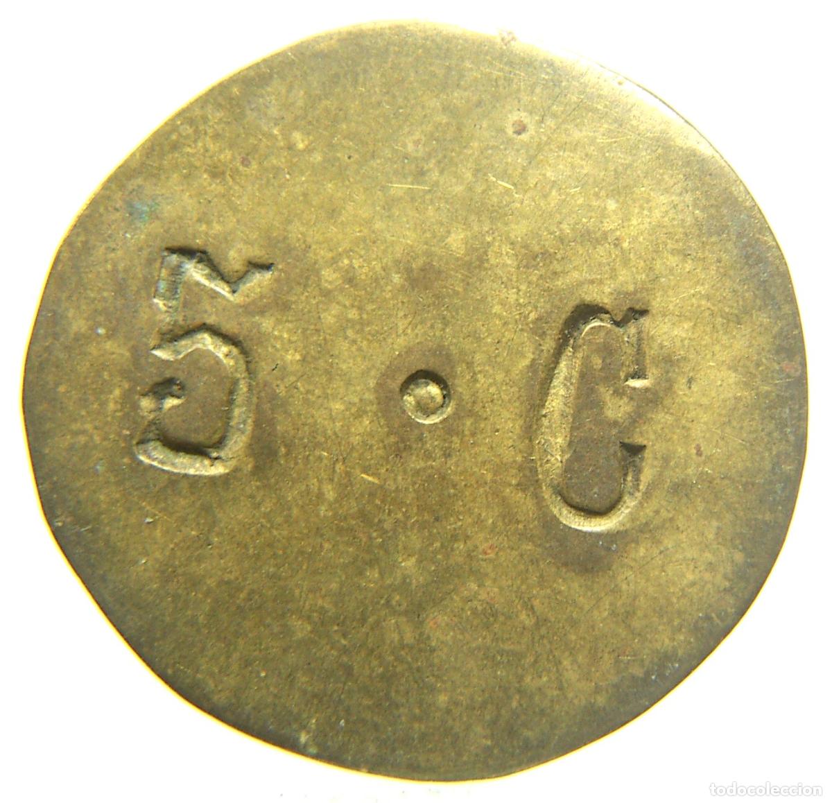 Monedas locales: FICHA DINERARIA A IDENTIFICAR VALOR 5 . C 2,8 cm - Foto 1