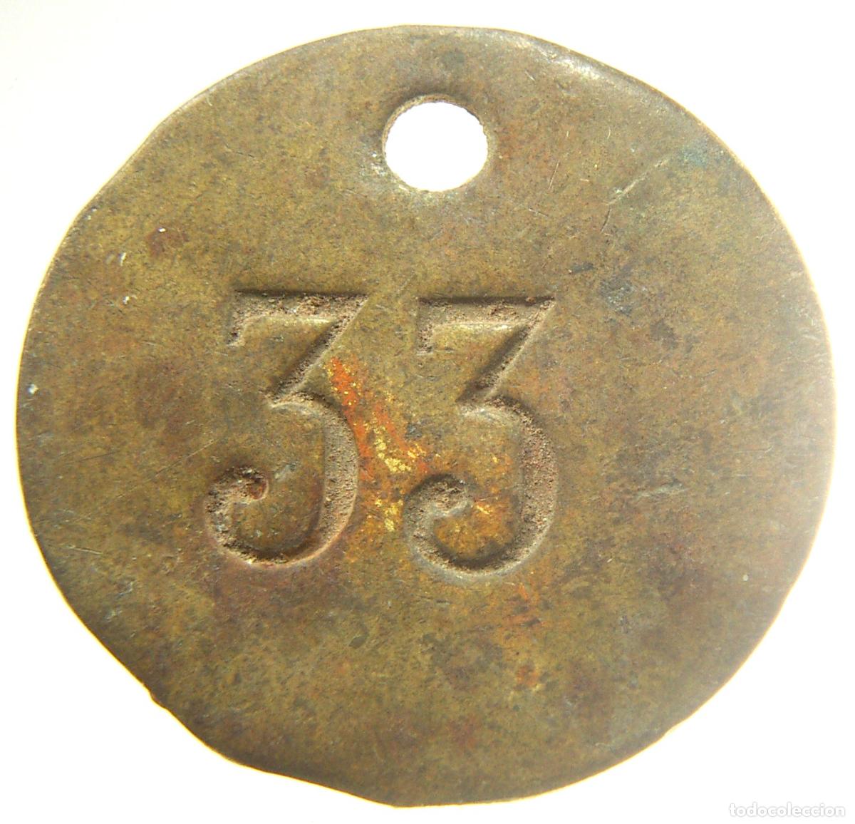 Monedas locales: FICHA DINERARIA 33 , 3 cm - Foto 1