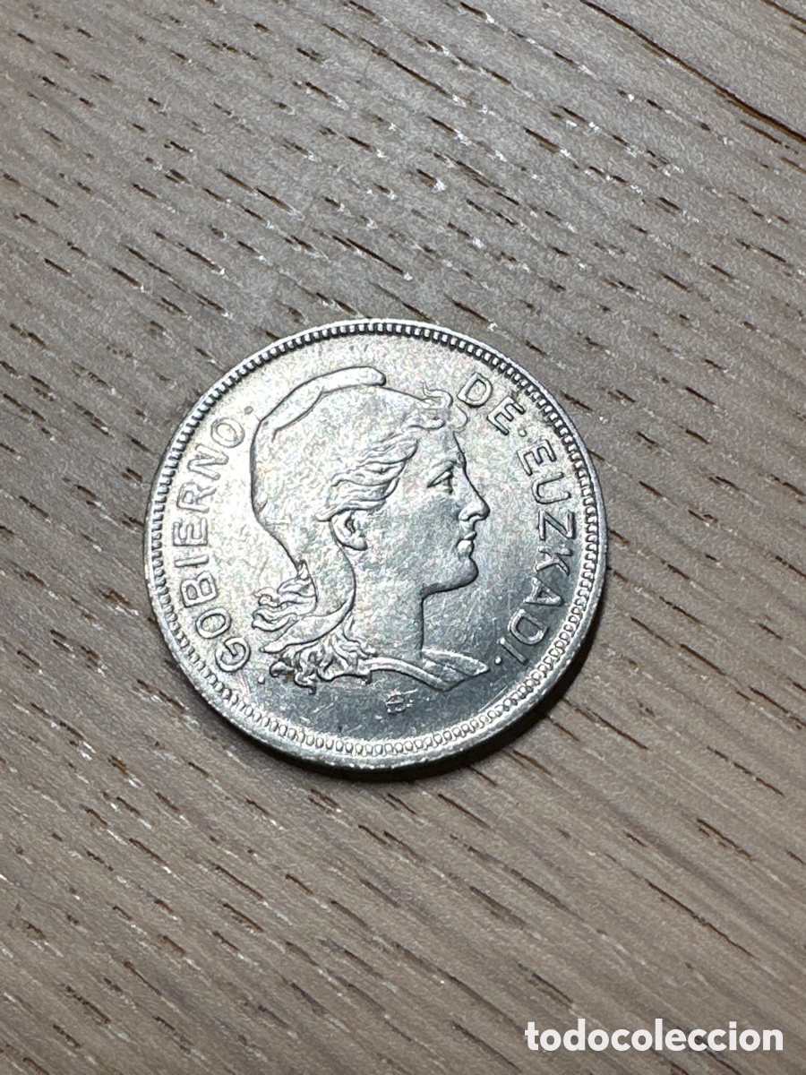 Monedas locales: Gobierno de Euzkadi 2 peseta 1937 - Foto 1