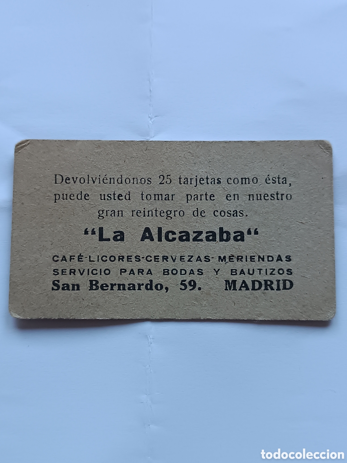 Monedas locales: VALE ALCAZABA BAR MADRID - Foto 1