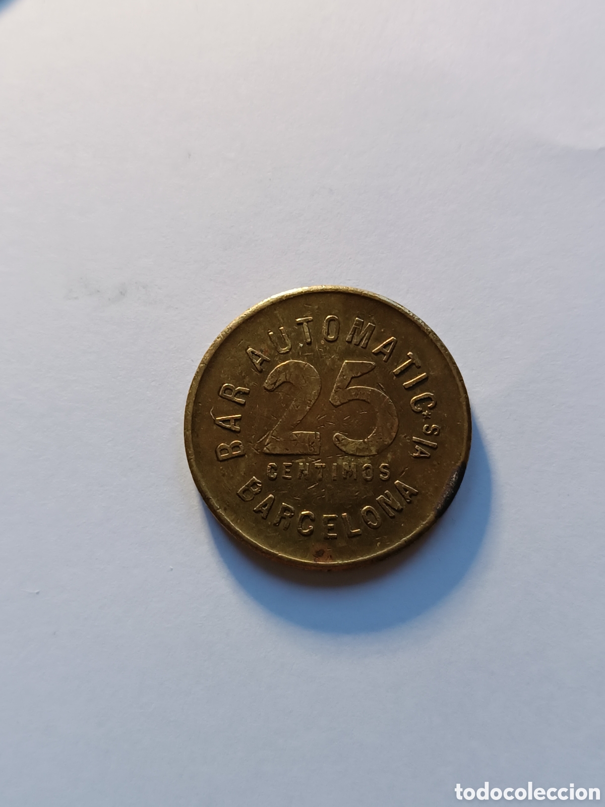 Monedas locales: Ficha bar automatic DORADA - Foto 2