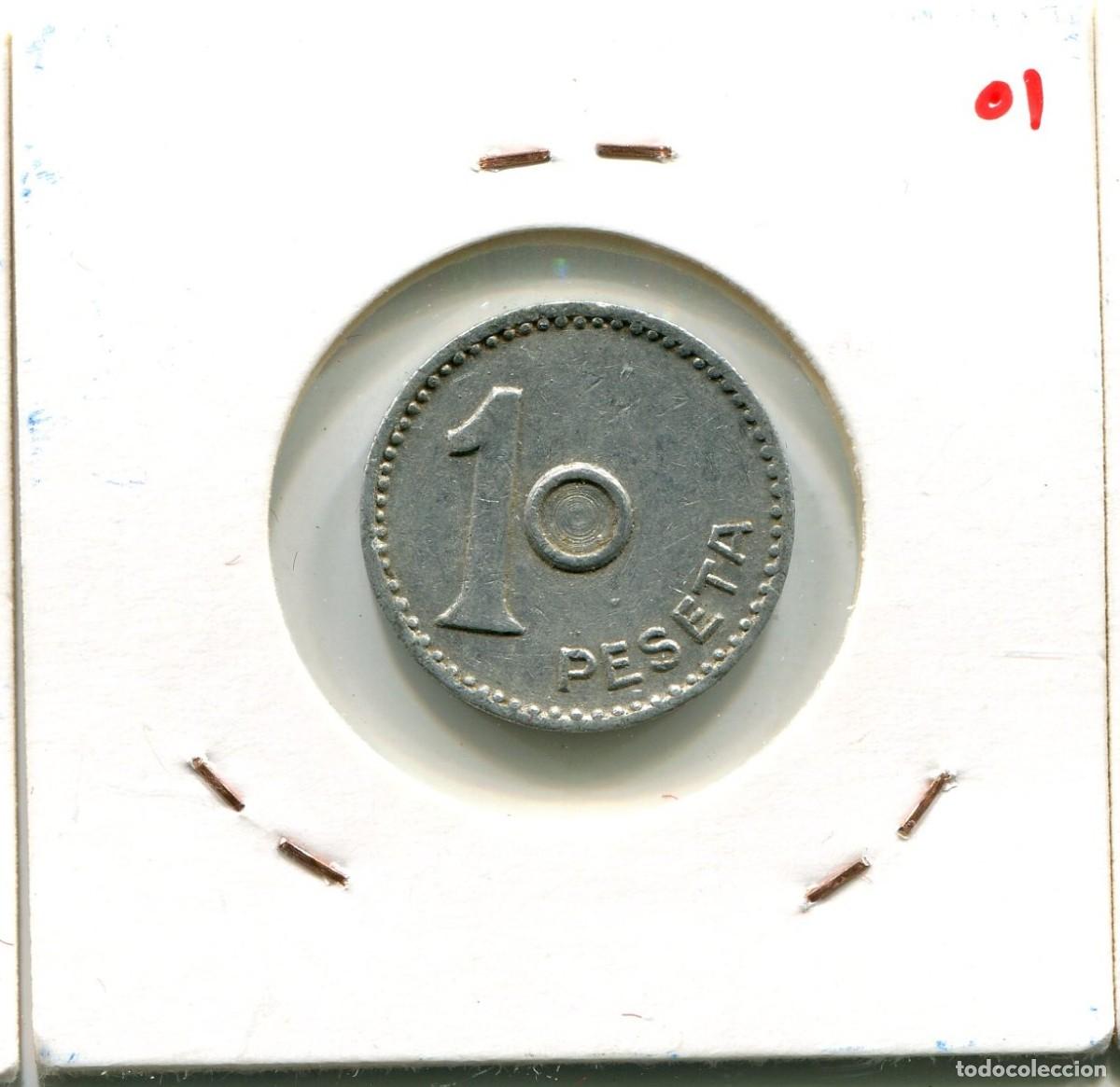 Monedas locales: UNA PESETA COOP. ANGLESENSE ANGLES ( MES3201 ) - Foto 2