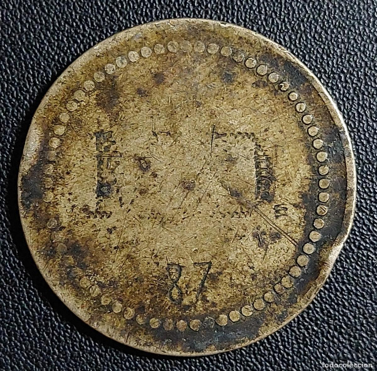 Monedas locales: Espa&ntilde;a Ficha 50 C&eacute;ntimos (MBC) - Foto 2