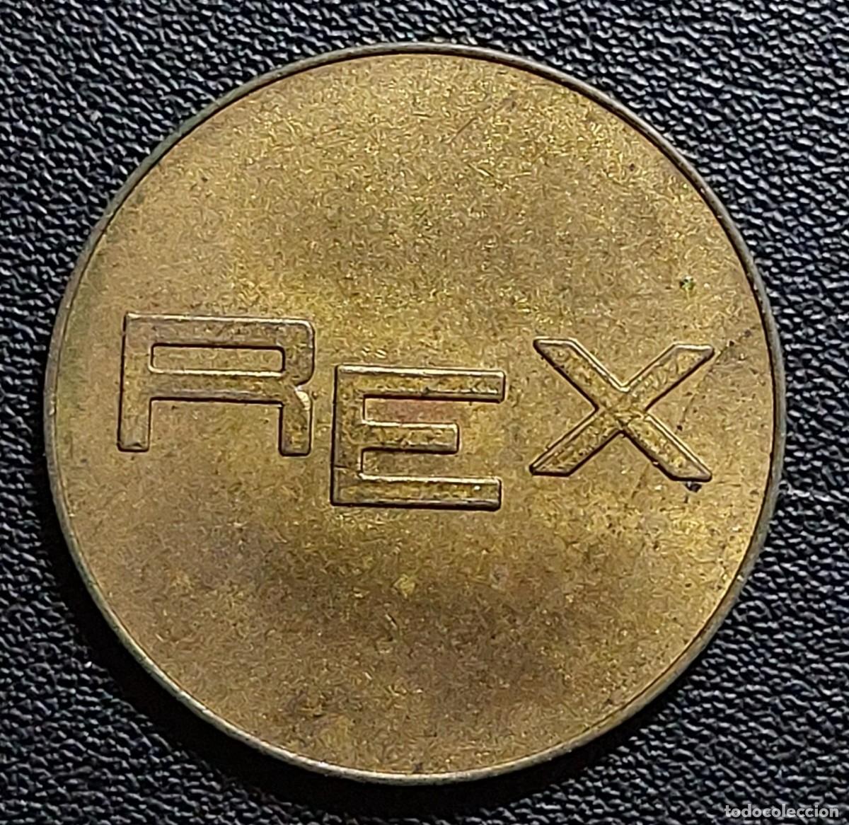 Monedas locales: Ficha desconocida REX (MBC) - Foto 1