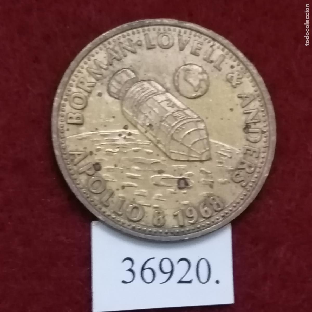 Monedas locales: Ficha SHELL, Apolo 8, token, jeton. - Foto 1