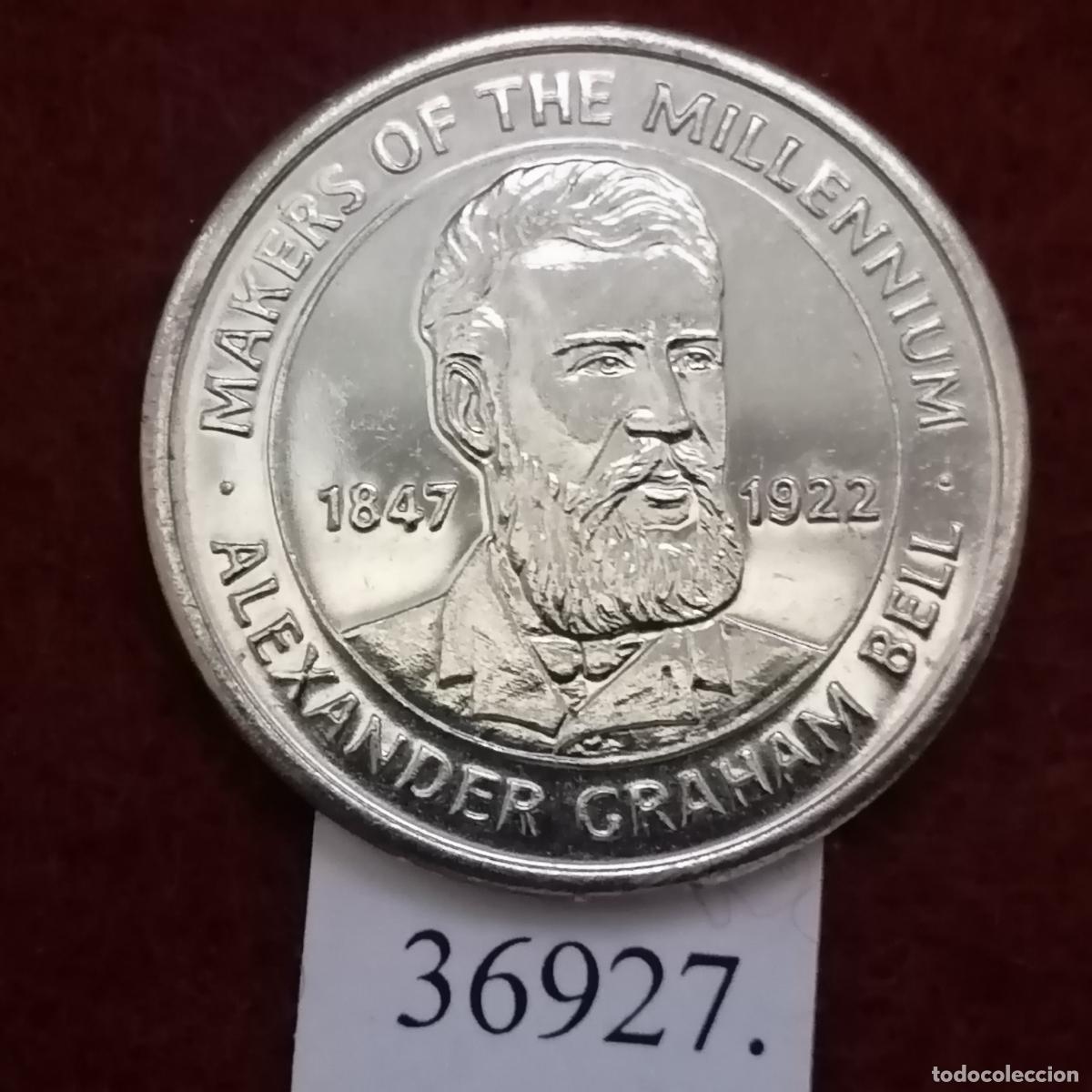 Monedas locales: Ficha Millenium Alexander Graham Bell, token, jeton - Foto 1