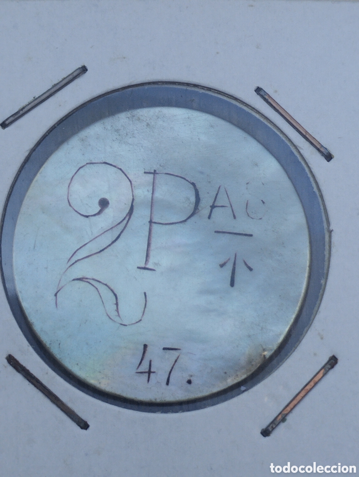 Monedas locales: 2 pesetas de n&aacute;car n47 - Foto 1
